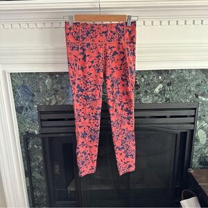 Lululemon Final Lap Crop *23" Efflorescent Dark Canyon Onyx Blue size 6